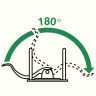 Папка-регистратор LEITZ, механизм 180°, покрытие пластик, 80 мм, зеленая, 10101255, 10101255P