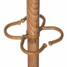 Вешалка-стойка "Квартет-ЗД", 1,79 м, основание 40 см, 4 крючка + место для зонтов, металл, вишня