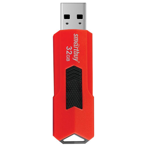 Флеш-диск 32 GB SMARTBUY Stream USB 3.0, красный, SB32GBST-R3