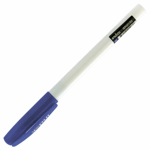 Ручка шариковая масляная INDEX, СИНЯЯ, пишущий узел 0,7мм, линия письма 0,5мм, IBP601, IBP601/BU
