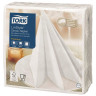 Салфетки бумажные нетканые сервировочные TORK LinStyle Premium, 39х39 см, 50 шт., белые, 478711
