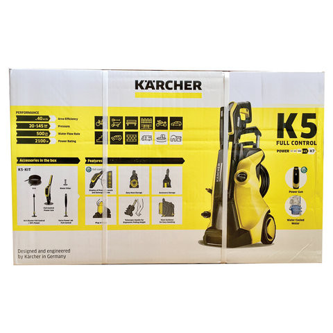 Минимойка KARCHER (КЕРХЕР) K 5 Full Control, 2,1 кВт, давление 20-145 бар, шланг 8 м, 1.324-500.0