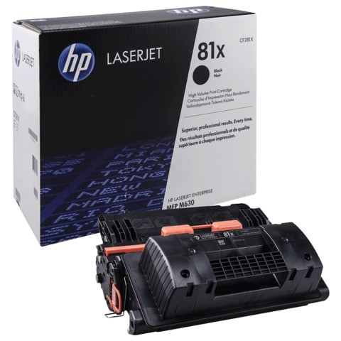 Картридж лазерный HP (CF281X) LaserJet M605/M606/M630, №81X, оригинальный, увеличенный ресурс 25000 страниц