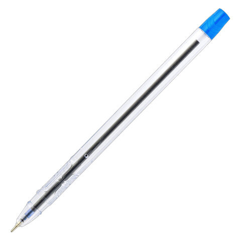 Ручка шариковая масляная INDEX, СИНЯЯ, игольчатый пишущий узел 0,9мм, линия письма 0,7 мм, IBP803/BU