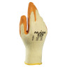 Перчатки текстильные MAPA Enduro/Titan 328, покрытие из натурального латекса (облив), размер 9 (L), оранжевые/желтые