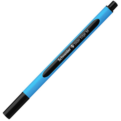 Ручка шариковая SCHNEIDER (Германия) "Slider Edge M", ЧЕРНАЯ, трехгранная, узел 1 мм, линия письма 0,5 мм, 152101