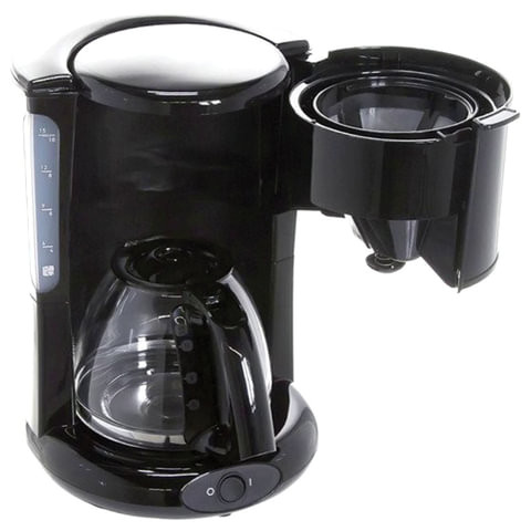 Кофеварка капельная TEFAL CM261838, 1000 Вт, объем 1,25 л, пластик, черная