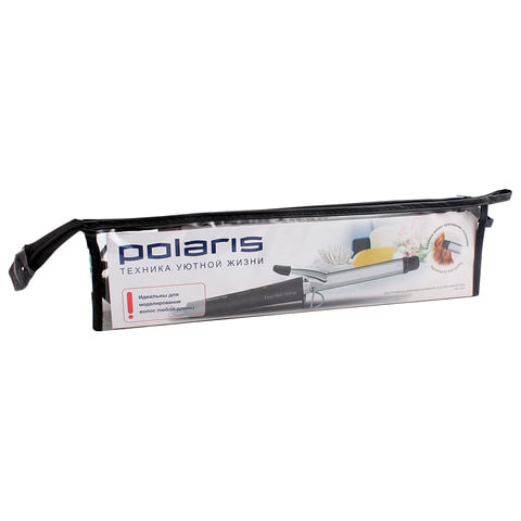 Щипцы для завивки волос POLARIS PHS 1129, диаметр 19 мм, алюминиевое покрытие, черный