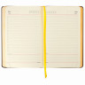 Ежедневник недатированный А5 (138х213 мм) BRAUBERG "Stylish", гибкий, 160 л., кожзам, желтый, 111863