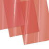 Обложки пластиковые для переплета А4, КОМПЛЕКТ 100 штук, 150 мкм, прозрачно-красные, BRAUBERG, 530937