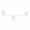 Электрогирлянда светодиодная ЗОЛОТАЯ СКАЗКА "Снежинки", 30 ламп, 3 м, многоцветная, 591268