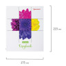 Тетрадь на кольцах А5 (175х215 мм), 120 л., картонная обложка, клетка, глянцевая ламинация, BRAUBERG, "Цветы", 403278