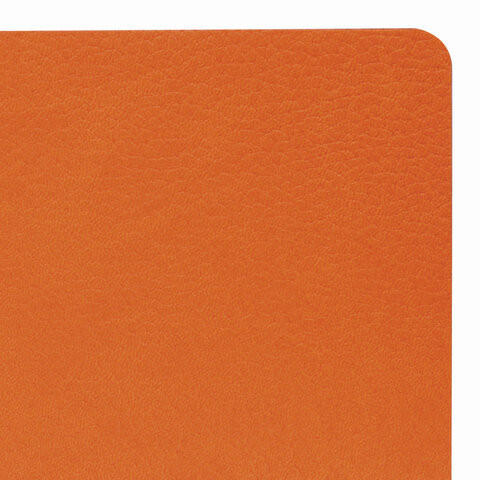 Ежедневник недатированный А5 (138х213 мм) BRAUBERG "Stylish", гибкий, 160 л., кожзам, оранжевый, 111864