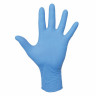 Перчатки нитриловые КОМПЛЕКТ 5 пар (10 шт.) неопудренные, размер М (средний) голубые, MALIBRI, 1002-011