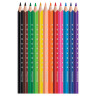Карандаши цветные утолщенные MAPED (Франция) "Pulse'", 12 цветов, пластик, трехгранные, заточенные, европодвес, 834352