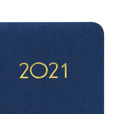 Ежедневник датированный 2021 А5 (138х213 мм) BRAUBERG "Select", балакрон, темно-синий, 111399
