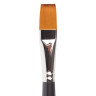 Кисть художественная профессиональная BRAUBERG ART "CLASSIC", синтетика мягкая, под колонок, плоская, № 18, короткая ручка, 200704