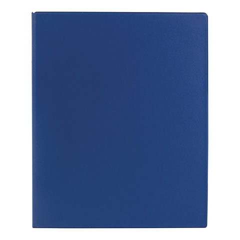 Папка на 4 кольцах BRAUBERG, картон/ПВХ, 35 мм, синяя, до 250 листов (удвоенный срок службы), 221484