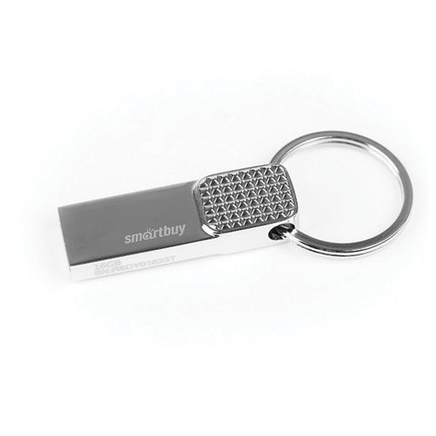 Флеш-диск 16 GB SMARTBUY Ring USB 3.0, серебристый, SB16GBRN