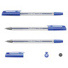 Ручка шариковая масляная ERICH KRAUSE "Ultra-10", СИНЯЯ, корпус прозрачный, узел 0,7 мм, линия письма 0,26 мм, 13873