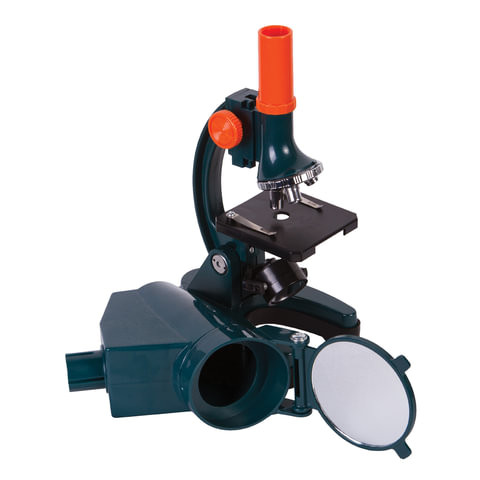 Микроскоп детский LEVENHUK LabZZ M3, 300-1200 кратный, монокулярный, 3 объектива, проектор, 69741