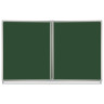 Доска для мела магнитная 3-х элементная 100х150/300 см, 5 рабочих поверхностей, зеленая, STAFF, 238009