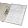 Папка-конверт с перфорацией BRAUBERG, А4, КОМПЛЕКТ 10 шт., до 100 листов, прозрачная, 0,15 мм, 227312