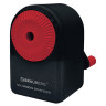 Точилка механическая BRAUBERG "ULTRA" для чернографитных и цветных карандашей, корпус черный с красным, 228626