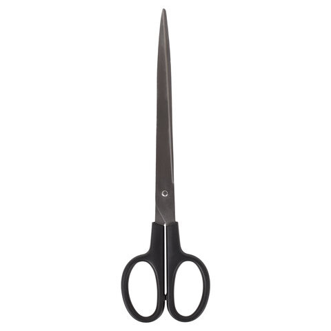 Ножницы BRAUBERG "Standard" 230 мм, классической формы, черные, 237098