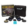 Бинокль LEVENHUK "Atom 20x50", увеличение х20, объектив 50 мм, широкоугольный, черный, 67683