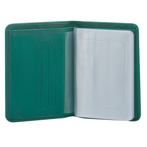 Бумажник водителя FABULA "Abstraction", натуральная кожа, тиснение, 6 пластиковых карманов, зеленый, BV.50.SE