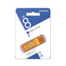 Флеш-диск 8 GB, SMARTBUY Glossy, USB 2.0, оранжевый, SB8GBGS-Or