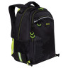 Рюкзак GRIZZLY школьный, с сумкой для обуви, анатомическая спинка, черный, 39x28x17 см, RB-056-1/1