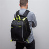 Рюкзак GRIZZLY школьный, с сумкой для обуви, анатомическая спинка, черный, 39x28x17 см, RB-056-1/1