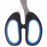 Ножницы BRAUBERG "Classic+", 160 мм, классической формы, резиновые вставки, черно-синие, 236447