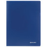 Папка 10 вкладышей BRAUBERG "Office", синяя, 0,5 мм, 222625