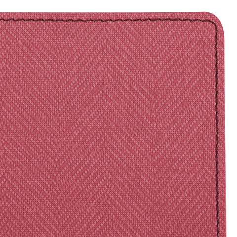 Блокнот А5 (148x213 мм), BRAUBERG "Tweed", 112 л., под ткань, линия, красный, 110965