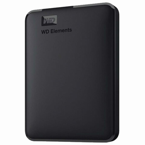 Внешний жесткий диск WD Elements Portable 4TB, 2.5", USB 3.0, черный, WDBU6Y0040BBK-WESN