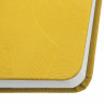 Еженедельник датированный 2021 МАЛЫЙ ФОРМАТ (95х155 мм) А6, BRAUBERG "Foliage", кожзам, желтый, 111569