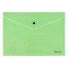 Папка-конверт с кнопкой BRAUBERG "Pastel", А4, до 100 листов, непрозрачная, мятная, 0,18 мм, 270477