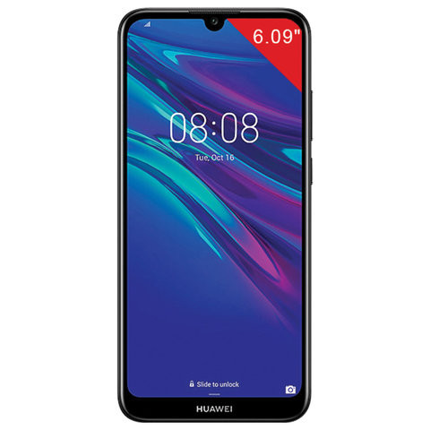 Смартфон HUAWEI Y6 2019, 2 SIM, 6,09", 4G (LTE), 8/13 Мп, 32 ГБ, microSD, черный, пластик, 51093TKP