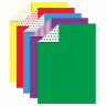 Картон цветной А4 2-сторонний МЕЛОВАННЫЙ, на обороте РИСУНОК, 5 листов, 5 цветов, ЮНЛАНДИЯ, 200х290 мм, АССОРТИ, 111323