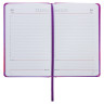 Ежедневник недатированный А5 (138x213 мм) BRAUBERG "Holiday", кожзам, 136 л., фиолетовый, 111671