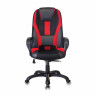 Кресло компьютерное VIKING-9/BL+RED, подушка, экокожа/ткань, черное/красное