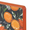 Ежедневник недатированный А5 (138х213 мм), BRAUBERG VISTA, под кожу, гибкий, 136 л., "Orange story", 112018