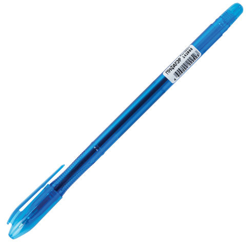Ручка шариковая масляная ПИФАГОР "Neon", СИНЯЯ, корпус неоновый ассорти, узел 1 мм, линия письма 0,7 мм, 142966