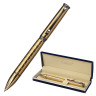 Ручка подарочная шариковая GALANT "MALBRETT", корпус золотистый, детали оружейный металл, узел 0,7 мм, синяя, 143502