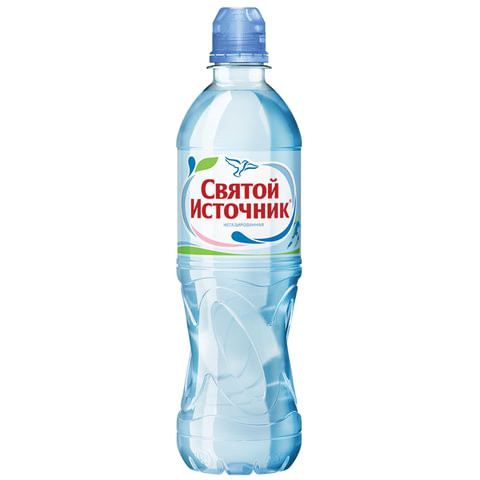Вода негазированная питьевая СВЯТОЙ ИСТОЧНИК "Спорт", 0,5 л, пластиковая бутылка, 12031256