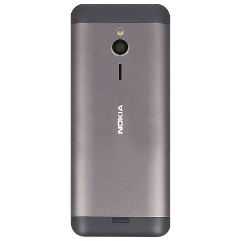 Телефон мобильный NOKIA 230 RM-1172, 2 SIM, 2,8", MicroSD, 2 Мп, серый, A00026971