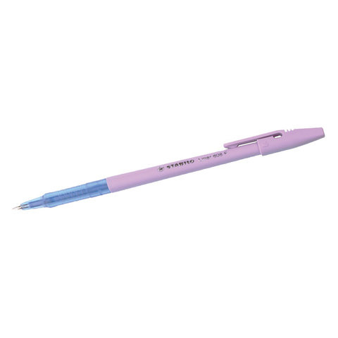 Ручка шариковая STABILO "Liner Pastel", СИНЯЯ, корпус лавандовый, узел 0,7 мм, линия письма 0,3 мм, 808FP1041-6